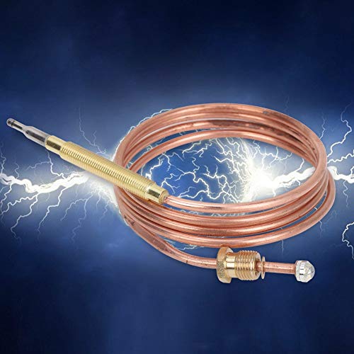 Oumefar Patio Heater Thermocouple Universal Thermocouple for Gas Fireplace Fire Pit Thermocouple Failure Safety Control Valve Kit BBQ Grill Fire Pit Heater 600mm