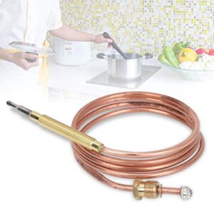 Oumefar Patio Heater Thermocouple Universal Thermocouple for Gas Fireplace Fire Pit Thermocouple Failure Safety Control Valve Kit BBQ Grill Fire Pit Heater 600mm