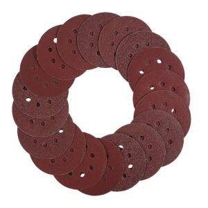 Bates- Sanding Discs 5 Inch 8 Hole, 30 Pack, Assorted Grits 40 80 120 220 320 600, Sanding Discs, Sanding Pads, Hook and Loop Sanding Disc, 8 Hole Sanding Discs, Round Sandpaper Discs, 5 inch Sanding