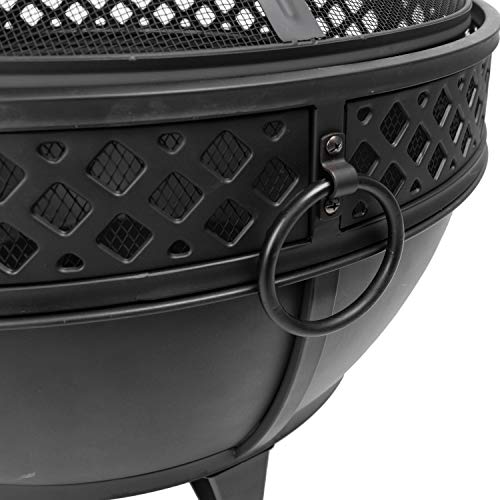 Pleasant Hearth OFW003R fire Pit, Black