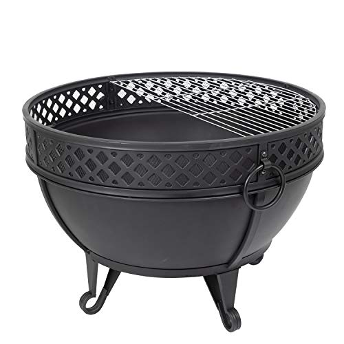 Pleasant Hearth OFW003R fire Pit, Black