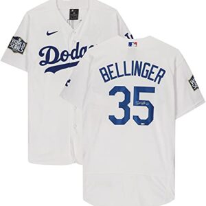 Cody Bellinger Los Angeles Dodgers 2020 MLB World Series Champions Autographed Nike White Authentic World Series Logo Jersey - Autographed MLB Jerseys