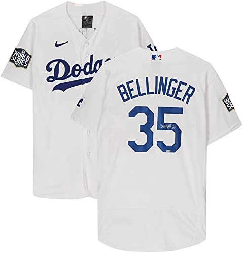 Cody Bellinger Los Angeles Dodgers 2020 MLB World Series Champions Autographed Nike White Authentic World Series Logo Jersey - Autographed MLB Jerseys