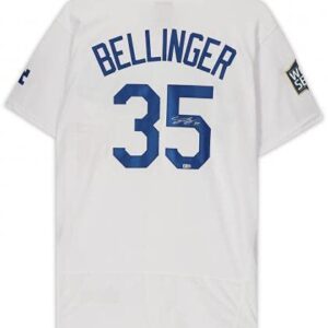 Cody Bellinger Los Angeles Dodgers 2020 MLB World Series Champions Autographed Nike White Authentic World Series Logo Jersey - Autographed MLB Jerseys