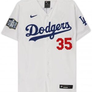 Cody Bellinger Los Angeles Dodgers 2020 MLB World Series Champions Autographed Nike White Authentic World Series Logo Jersey - Autographed MLB Jerseys