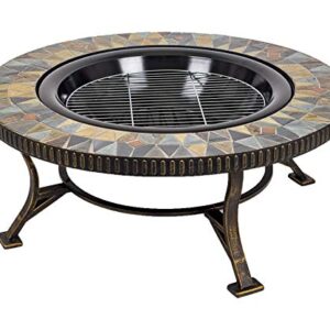 Pleasant Hearth GHP Group OFW088RC fire Pit, Rubbed Gold