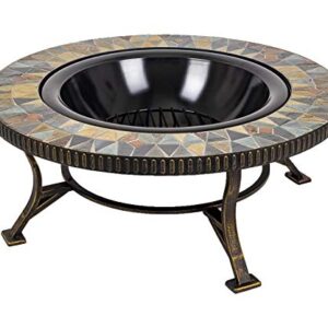 Pleasant Hearth GHP Group OFW088RC fire Pit, Rubbed Gold