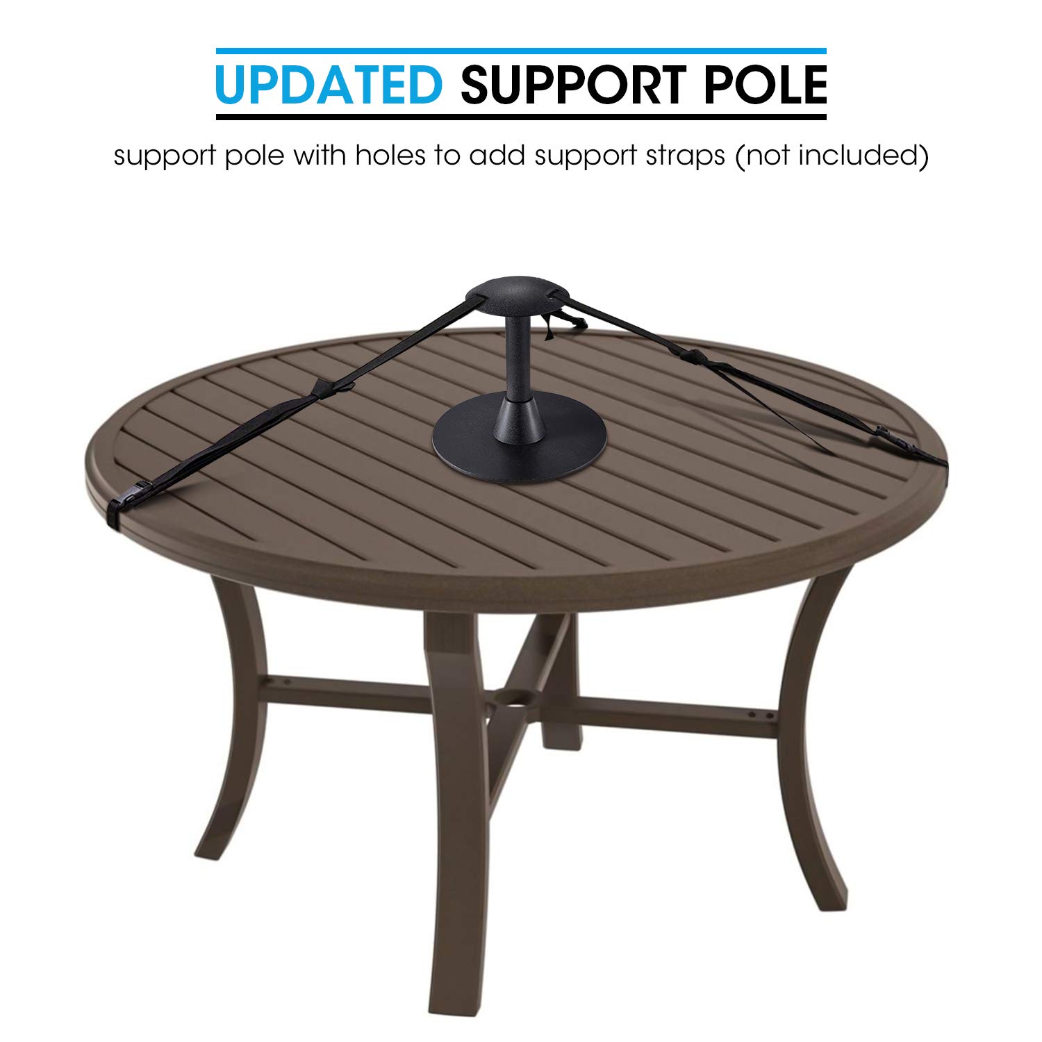 Unicook Outdoor Grill Griddle Cover Support Pole 8 Inch, Patio Table Cover Support Pole, Durable Rustproof Dome Prop Rack, Prevent Rain or Snow from Collecting on Grill and Patio Furniture Cover