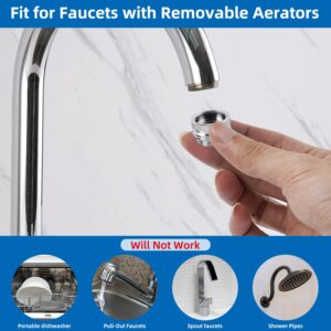 15pcs Faucet Adapter Kit, Brass Faucet Aerator Adapter Set Male Female Kitchen Faucet Adapter Converter to Faucet Aerator, Garden Hose, Standard Hose in RV, Apply on Both Removable and Cache Aerator