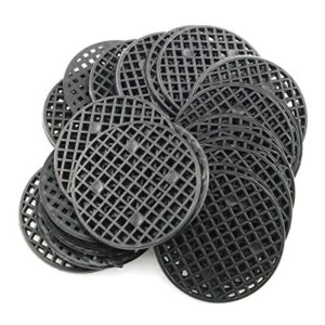 e-outstanding 30-pack round flowerpot mesh pad breathable leakproof bottom grid mat with drainage hole bonsai durable protection 5.5cm diameter