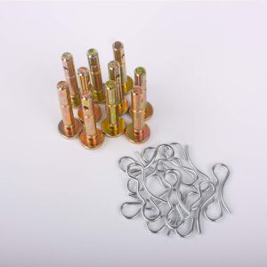 Shear Pins and Cotters Pins (10 Pairs) for 738-04124A Troy Bilt 714-04040 738-04124 Snowblowers Replacement