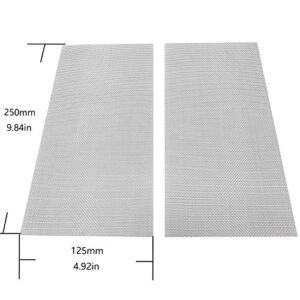 Longdex Reinforcing Mesh 2PCS 25x12.5cm 304 Stainless Steel 20 Mesh Woven Wire Wire Mesh Screen for Bumper Kayak Thermoplastic Repairs