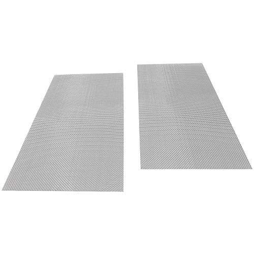 Longdex Reinforcing Mesh 2PCS 25x12.5cm 304 Stainless Steel 20 Mesh Woven Wire Wire Mesh Screen for Bumper Kayak Thermoplastic Repairs