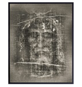 jesus wall decor - jesus christ - shroud of turin photo picture wall art print- catholic gifts, religious christian wall decor for pastor, priest, ordained minister - 8x10 poster