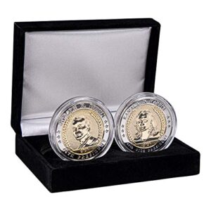 Commemorative Presidential Medal Coin Set | 2 Coin Set | Presidential Commemorative Coin | Joe Biden and Kamala Harris Coins | Velvet Presentation Box