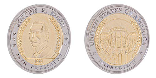 Commemorative Presidential Medal Coin Set | 2 Coin Set | Presidential Commemorative Coin | Joe Biden and Kamala Harris Coins | Velvet Presentation Box