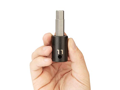 TEKTON 1/2 Inch Drive x 11 mm Hex Impact Bit Socket | SIB23211