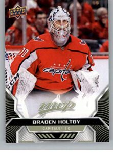 2020-21 upper deck mvp #144 braden holtby washington capitals nhl hockey trading card