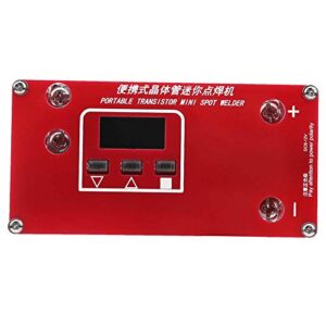 Mini Spot Welder Machine, Portable Transistor Lithium Battery for Capacitor, Welding Tools, with Automatic Welding Mode, Single Chip Microcomputer Control and LCD Display Screen