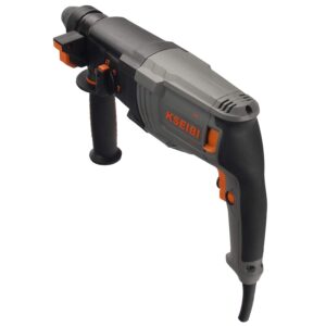 KSEIBI 1 inch Rotary Hammer Drill 6.5 Amp SDS Plus 4 Functions Reduced Vibration Variable Speed Drilling 900RPM, 4350BPM, 5 Joules Impact Rate, Safety Clutch (KSH 3-26)