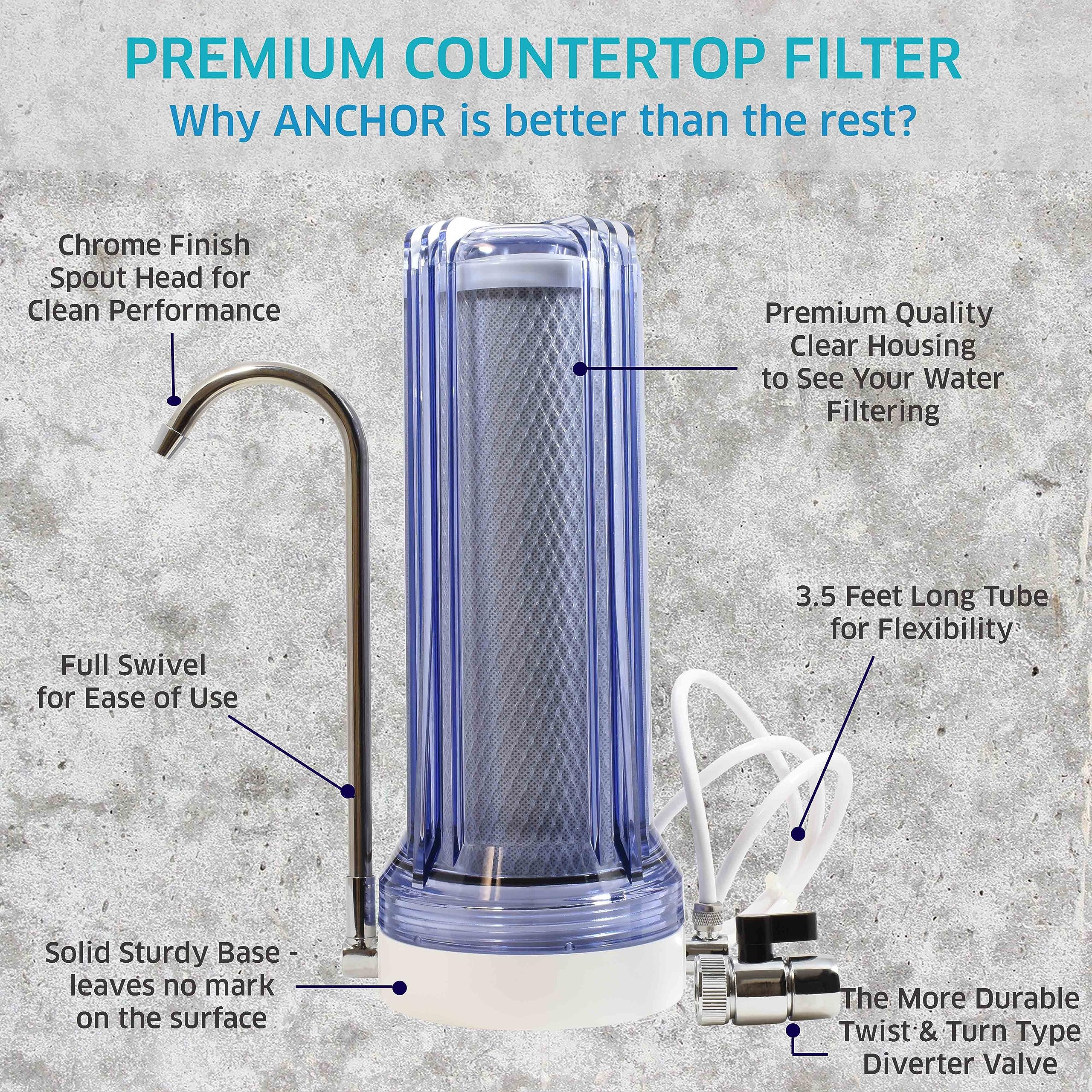 Anchor AF-3000 CTO Carbon Block Countertop Water Filter