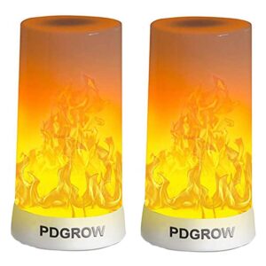 led flame effect light, pdgrow flame lamp 4 modes usb rechargeable fire lights indoor campfire outdoor decorative lantern hanging lamps fireplace romantic light for home party camping bar