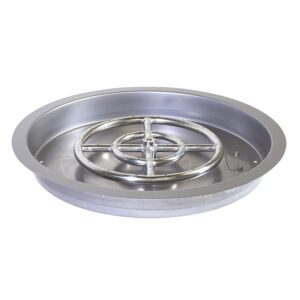 Celestial 19" Round Burner Pan & Flame Guard Bundle