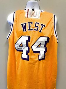 jerry west los angeles lakers signed autograph custom jersey jsa witnessed certified