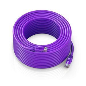 maximm cat 6 ethernet cable 250 ft,cat6 cable, lan cable, internet cable, patch cable and network cable - utp (purple) 250 feet ethernet cord
