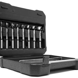 WEN FB3508 8-Piece Forstner Bit Set with Carrying Case