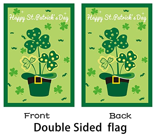 3 Pack Valentine Day Garden Flag St Patricks Day Garden Flag Easter Garden Flags,Double Sided Valentine Flag St Patrick Flag Easter Flags 12x18 Burlap Valentine House Flag for Seasonal Garden Flag