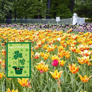 3 Pack Valentine Day Garden Flag St Patricks Day Garden Flag Easter Garden Flags,Double Sided Valentine Flag St Patrick Flag Easter Flags 12x18 Burlap Valentine House Flag for Seasonal Garden Flag