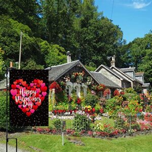 3 Pack Valentine Day Garden Flag St Patricks Day Garden Flag Easter Garden Flags,Double Sided Valentine Flag St Patrick Flag Easter Flags 12x18 Burlap Valentine House Flag for Seasonal Garden Flag