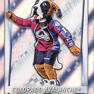 2020-21 Topps NHL Stickers #122 Bernie Mascot Colorado Avalanche Foil Official Hockey Album Collection Peelable Sticker (approx 2 by 3 inches)