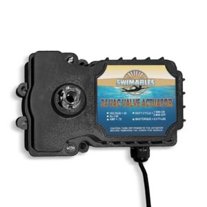 Swimables 180 Degree Rotation 3-Port 24 Volt AC Universal Valve Actuator Replacement for Pool and Spa Automation Systems