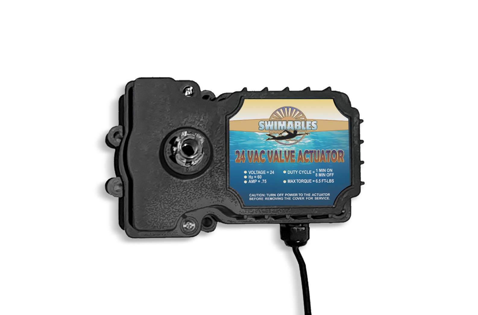 Swimables 180 Degree Rotation 3-Port 24 Volt AC Universal Valve Actuator Replacement for Pool and Spa Automation Systems