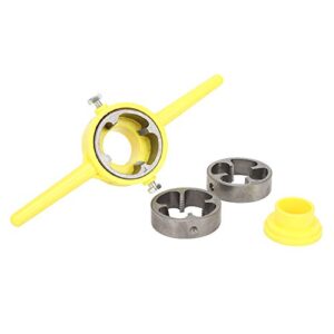 excellent finish for pvc threading tool for threading hydraulic pipe threader 1/2"3/4" 1"manual npt round die set for re-threading