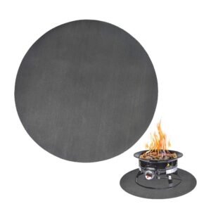 fire pit mat, bonfires, lawn, patio, chiminea, deck defender, under grill mat, bbq mat, heat shield, fire resistant pad for outdoors (30 inch round)
