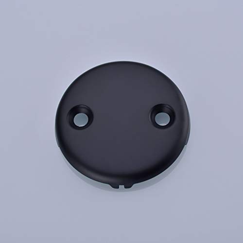 HANEBATH Brass Tub Drain Kit with Two-Hole Bathtub Overflow Cover, Matte Black