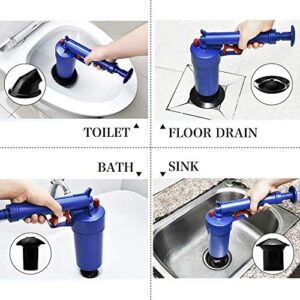 Toilet Plunger, Air Drain Blaster, Pressure Pump Cleaner, High Pressure Plunger Opener Cleaner Pump for Bath Toilets, Bathroom, Shower, Sink, Bathtub, Kitchen Clogged Pipe