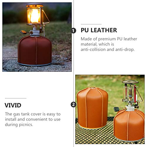 BESPORTBLE Gas Tank Cover Camping Gas Tank Protector Fuel Tank Storage Pouch Waterproof Barbecue Tank Cover for Christmas Camping Supply Coffee