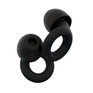 loop quiet earplugs - soft silicone, reusable, noise reduction - 8 tips, 26db nrr 14 - for sleep, noise sensitivity