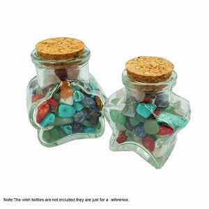 SeeuFun 7~12mm Quartz Crystal Stones Tumbled Chips Stone Home Indoor Decorative Gravel Tiger's Eye,Turquoise Rose Quartz Amethyst(0.55lb)