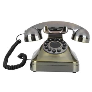 t osuny vintage landline telephone, retro corded desk telephone,with large number keypad, reduce noise,wired telephone for home/hotel