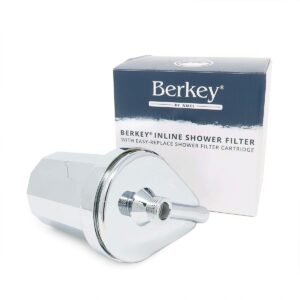 berkey inline shower filter with easy-replace shower filter cartridge