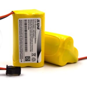 elxjar (2-pack) 3.6v 900mah aa elb-b001 nicad battery replacement for lithonia unitech 0253799 anic1566 elbb001 aa900mah emergency/exit light/fire exit sign