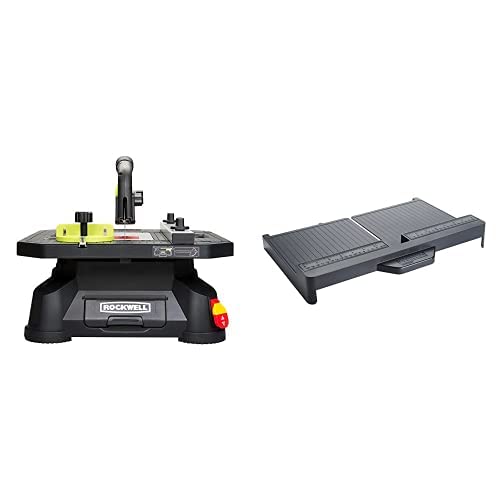 Rockwell BladeRunner X2 Portable Tabletop Saw with Steel Rip Fence, Miter Gauge, and 7 Accessories – RK7323 & RW9266 BladeRunner X2 Cross Cut Sled