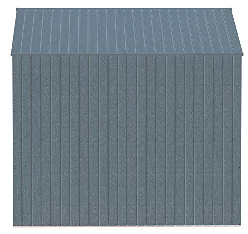 Arrow Shed Elite 10' x 8' Outdoor Lockable Steel Storage Shed Building, Anthracite