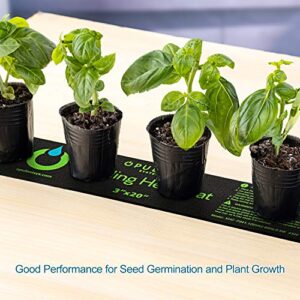 OPULENT SYSTEMS 3"x20" Durable Waterproof Seedling Warming Heat Mat Seed Starting Plant Hydroponic Heating Pad for Indoor Seedling and Germination