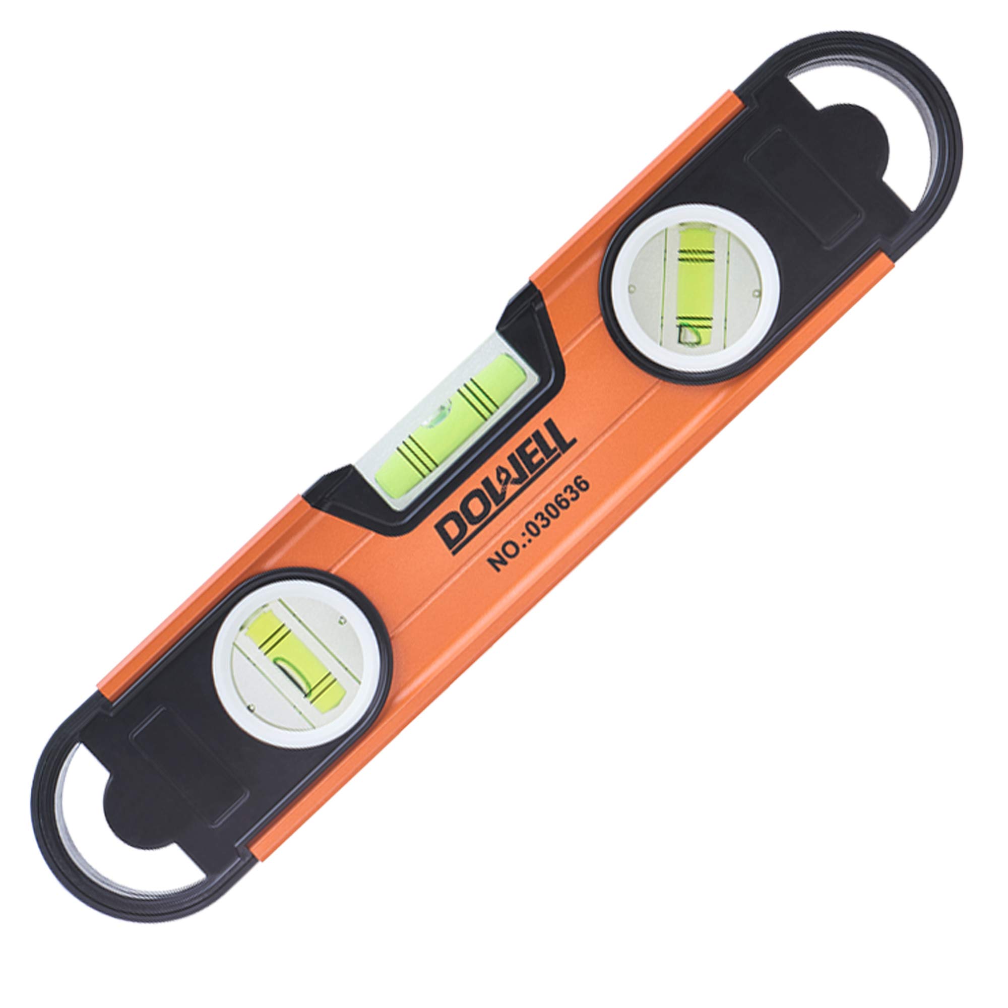 DOWELL Magnetic Level Torpedo Level 11" Box Spirit Bubble Level Shockproof Top Vial Alloy Frame 180 90 45 Degree HY030636